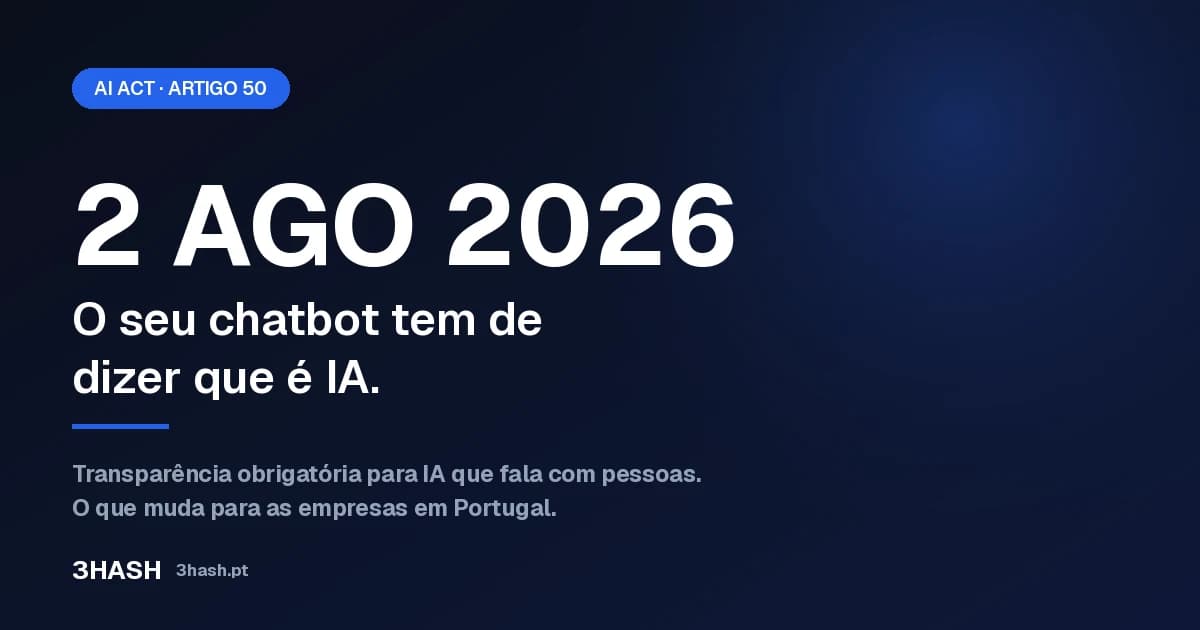 AI Act: su chatbot tiene que decir que es IA desde el 2 de agosto