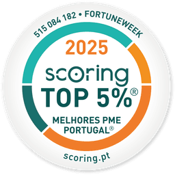 Sello SCORING TOP 5% Mejores PYMES de Portugal 2025